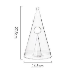 Pyramiden-Weindekanter aus Glas – elegante Weinkaraffe