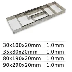 Quadratische und rechteckige Kuchenformen aus Edelstahl zum Selbstbacken und Dekorieren