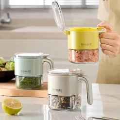 Quadratischer Gewürzspender aus Glas - Gewürzbehälter für die Küche