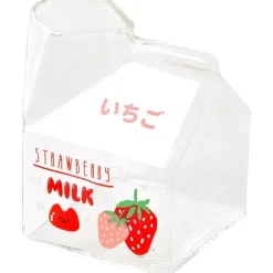 Quadratischer Milchbecher aus Glas, 250 ml, mikrowellengeeignet, Geschirr für die Küche im japanischen Stil