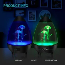 Quallen-Stimmungslampe – stimmungsvolles Nachtlicht-Dekor