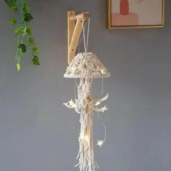 Quallen-Traumfängerlampe - Handgemachte dekorative Leuchte