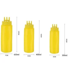 Quetschflaschen-Set - Gewürzspender für Saucen und Öle