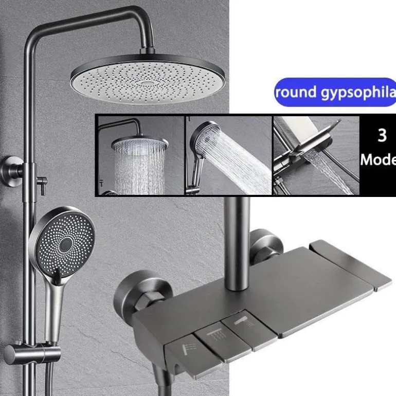 Rainfall Shower Set - Stylish Bathroom Fixture
