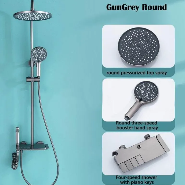 Rainfall Shower Set - Stylish Bathroom Fixture
