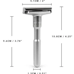 Rasierhobel aus Titan – Rasierklinge für Herren
