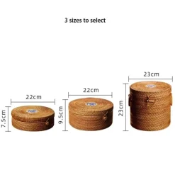 Rattan Tee Aufbewahrungsbox - Grüner Tee Organizer Dose
