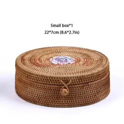 Rattan Tee Aufbewahrungsbox - Grüner Tee Organizer Dose