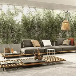 Rattan Three-Seater Sofa - Italian Resort Style Seating