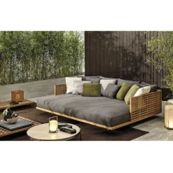 Rattan Three-Seater Sofa - Italian Resort Style Seating