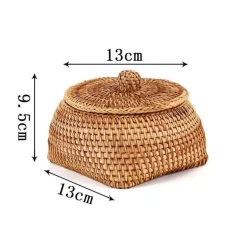 Rattan-Aufbewahrungsbox – Küchen-Organizer, Snackbehälter