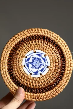 Rattan-Aufbewahrungsbox – Snack-Organizer für die Küche mit Deckel