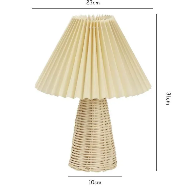 Rattan-Tischlampe – Stilvolles Beleuchtungsdekor für Zuhause