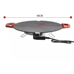 Rauchfreier Elektrogrill mit Antihaftplatte