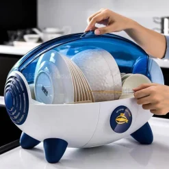 Raumschiff-Geschirrtrockner-Organizer – Kreative Aufbewahrungslösung für die Küche