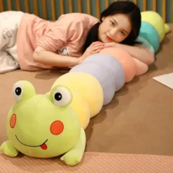 Raupen-Plüschkissen – weiches süßes Spielzeug