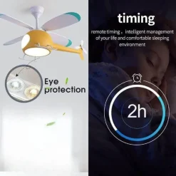 RC Hubschrauber Deckenleuchte - Kinder Traumhafte Ventilatorlampe