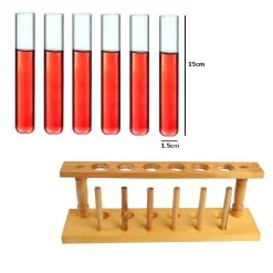Reagenzglas-Cocktailglas-Set – 6-teiliger Rack-Shot-Halter
