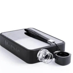 Rechteckige, flache, transparente, auslaufsichere Thermoskanne