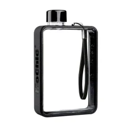 Rechteckige, flache, transparente, auslaufsichere Thermoskanne