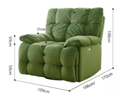 Reclining Massage Rocking Chair - Comfortable Relaxation Seat