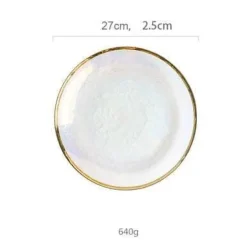 Regenbogen-Essteller aus Glas – farbenfrohes, kreatives Geschirr