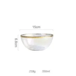 Regenbogen-Essteller aus Glas – farbenfrohes, kreatives Geschirr