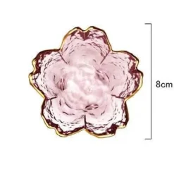 Regenbogen-Glasschale mit Goldrand - Blaue Schnecke, Seestern, Jakobsmuschelteller