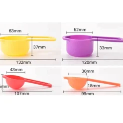 Regenbogen-Rührschüssel-Set, stapelbar, multifunktional, Küchenschüsseln