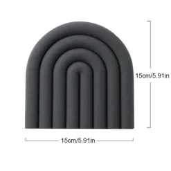 Regenbogen-Untersetzer-Set aus Silikon – hitzebeständige Tischsets für die Küche