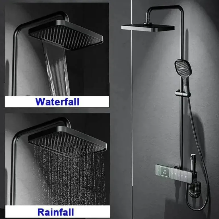 Regenduschen-Set – Elegante Klaviertastensteuerung