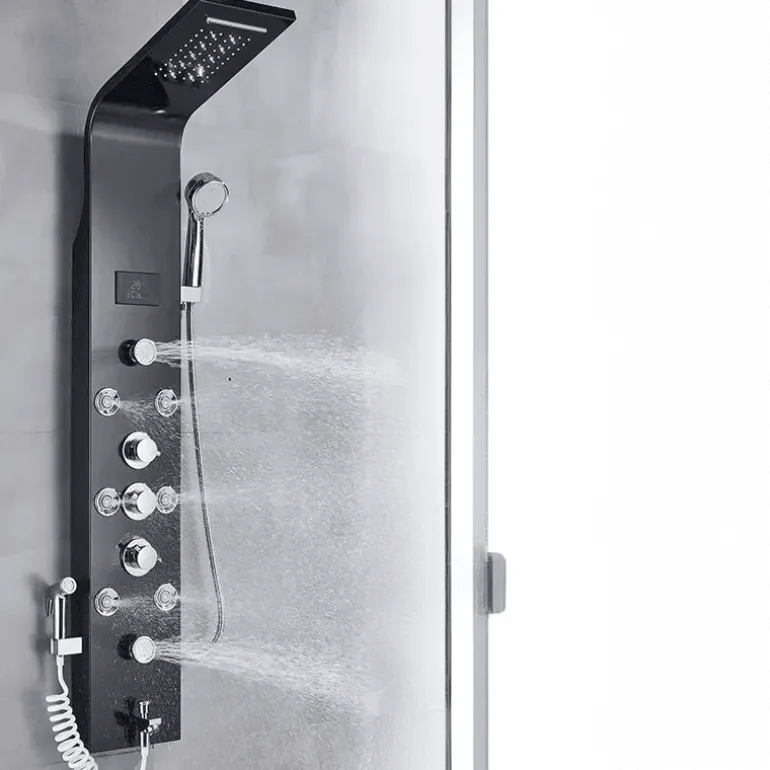Regenduschsystem - Nordic Digital Panel Wasserfall-Duschset