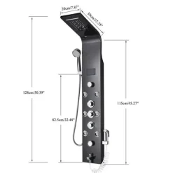 Regenduschsystem - Nordic Digital Panel Wasserfall-Duschset