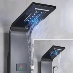 Regenduschsystem - Nordic Digital Panel Wasserfall-Duschset