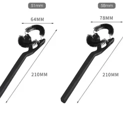 Reinigungsbürste für Kaffeemaschinenmühlen für 51 mm 58 mm Filter – Unverzichtbares Wartungswerkzeug