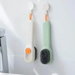 Reinigungsbürste mit weichen Borsten und langem Griff für Schuhe, Kleidung und Bretter – vielseitiges Mehrzweckwerkzeug