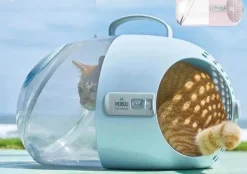 Reisekapsel für Haustiere – atmungsaktive, tragbare Transportbox für Katzen und Hunde