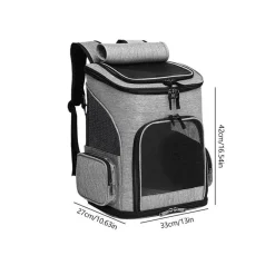 Reiserucksack für Haustiere – erweiterbare, atmungsaktive Tragetasche