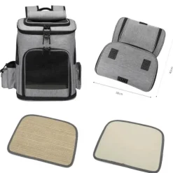 Reiserucksack für Haustiere – erweiterbare, atmungsaktive Tragetasche