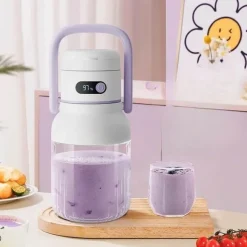 Reise-Smoothie-Mixer – Kabelloser Kompaktmixer mit 12 Klingen