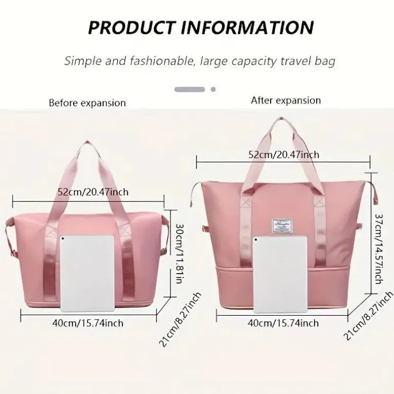 Reisetasche zum Mitnehmen – Wasserdichte Sporttasche aus Nylon