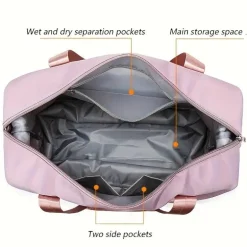 Reisetasche zum Mitnehmen – Wasserdichte Sporttasche aus Nylon