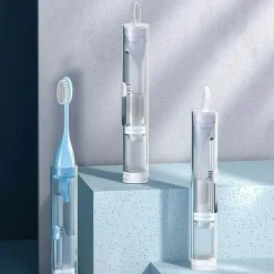 Reise-Zahnpastaspender-Zahnbürstenset - All-in-One-Kit