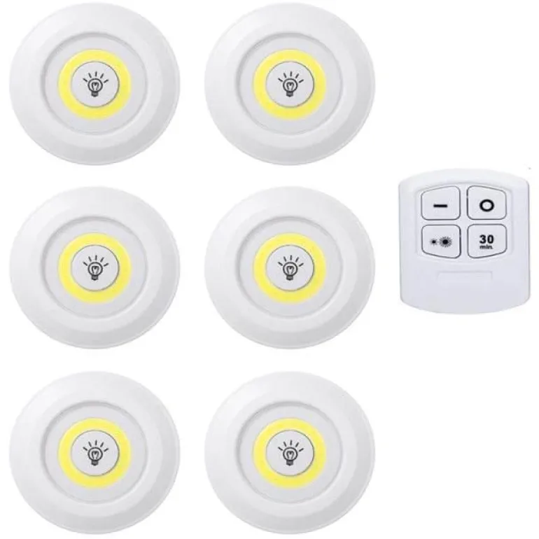 Remote Control Mini Cabinet Dimmable Night Light