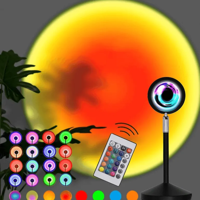 Remote Control Sunset Atmosphere LED Lamp