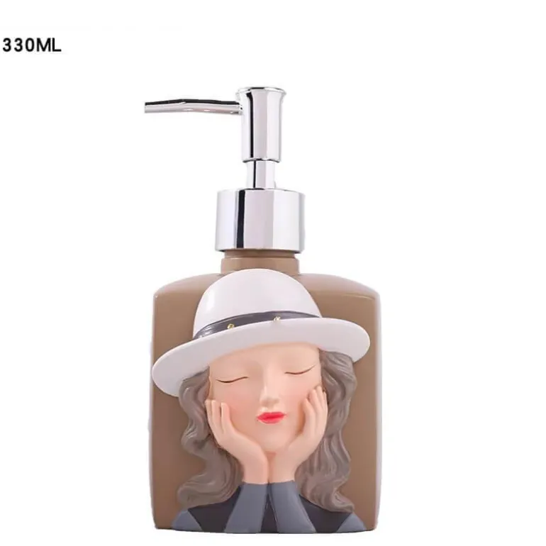 Resin Soap Dispenser - Stylish Bathroom Accessory for Girls