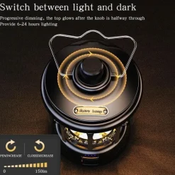 Retro Campinglampe - Tragbare LED-Powerbank