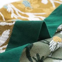 Retro Chinesische Baumwoll-Überwurfdecke - Stilvoller Sofa-Bettbezug