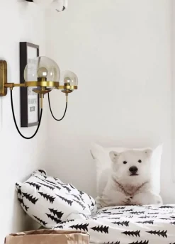 Retro Glass Ball Wall Lamp - Elegant Home Decor Lighting