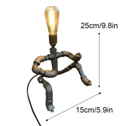 Retro Guitar Player Lamp - Music-Themed Home Decor